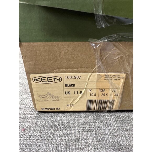 Keen Mens Newport H2 Sandals Black Gray Size 11.5 Waterproof Hiking Shoes - Picture 9 of 10
